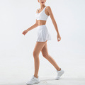 Fitness bra high waist hip sports womens short skirt running two-piece trendy sets